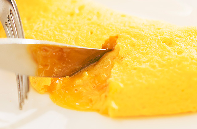 ふわふわのオムレツ